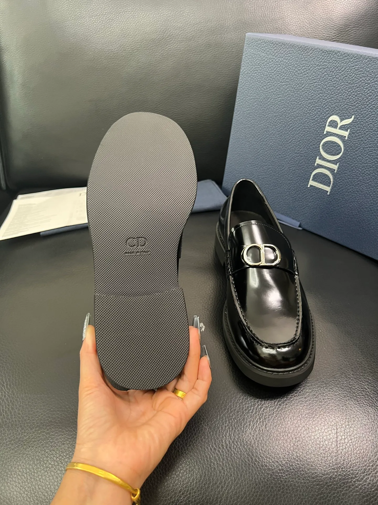 Men's men's shoes💰860 Dior top crafts Dior counter synchronization, original factory configuration, original cowhide fabric imported from Italy, breathable and comfortable imported water-dyed cow lining, sole: original factory special supply original sole super comfortable, original factory with single goods high quality, you can enter and exit the counter at will, welcome to compare counter synchronization, code number 39-44 (order 38 45) 85853